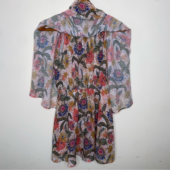 Show Me Your Mumu Size Small Flowy Off-Shoulder Floral Romper - Picture 7 of 7